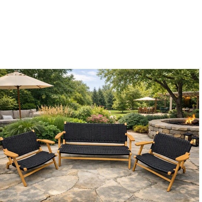 Gemini Outdoor - Lounge Chair - 2 Seater - Teak - Paulas Home & Living