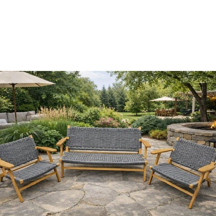 Gemini Outdoor - Lounge Chair - 2 Seater - Teak - Paulas Home & Living