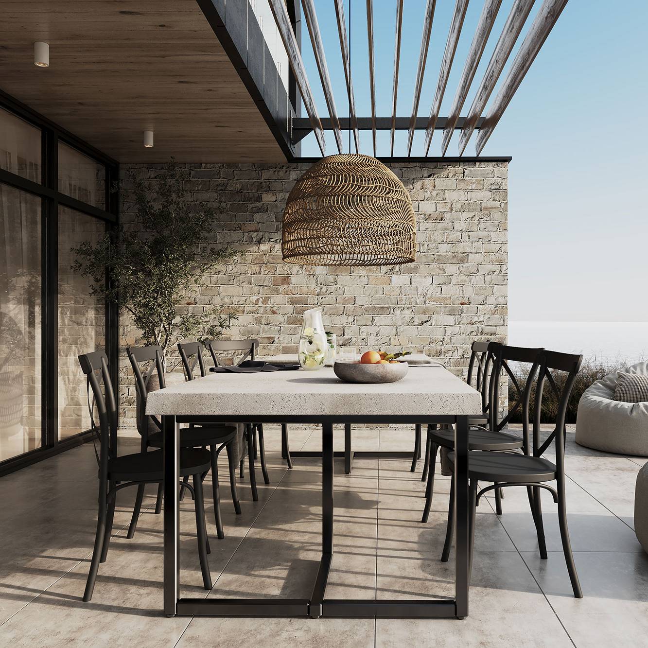 Gina Dining Chair - Stackable (Outdoors) - Paulas Home & Living