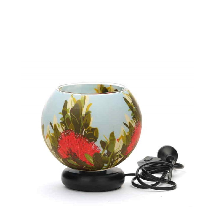 Glass Electric Lamp - Pohutukawa Blush - Paulas Home & Living