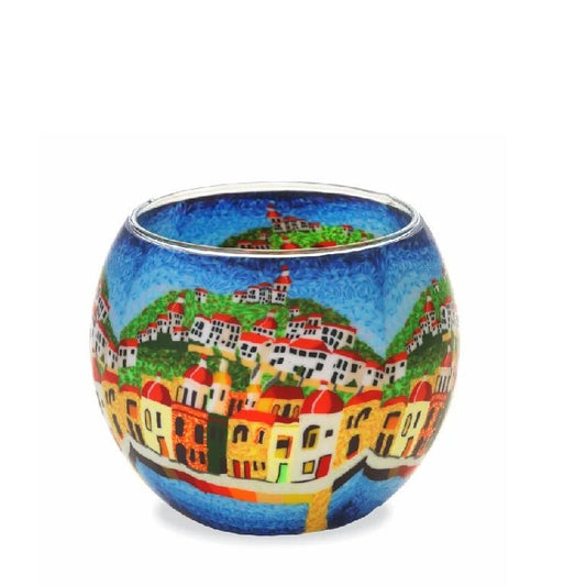 Glass Tealight Holder - Bay of Silence - Paulas Home & Living