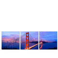 GoldenGate Bridge 3pc 2100x700h Perspex Wall Art - Paulas Home & Living