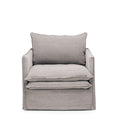 Hamilton Armchair Slipcover - Cement - Paulas Home & Living