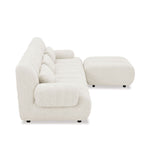 Harmony Chaise Lounge Suite 4pc - Beige - Paulas Home & Living