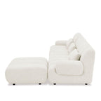Harmony Chaise Lounge Suite 4pc - Beige - Paulas Home & Living