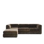 Harmony Modular 3 Seater Chaise Suite - Olive - Paulas Home & Living