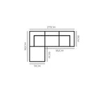 Harmony Modular 3 Seater Chaise Suite - Sand - Paulas Home & Living
