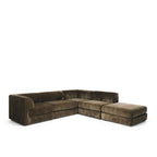 Harmony Modular 4 Seater Cnr Chaise RHF - Olive - Paulas Home & Living