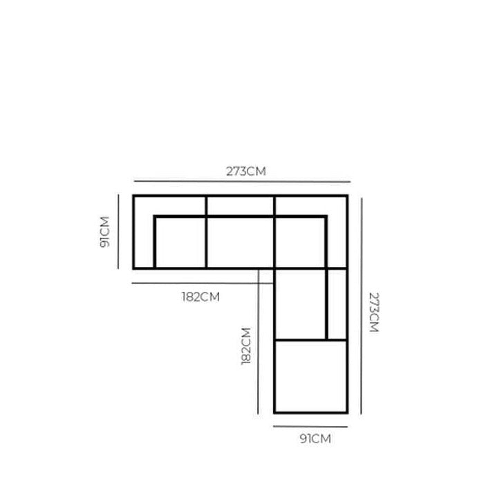 Harmony Modular 4 Seater Cnr Chaise LHF - Sand
