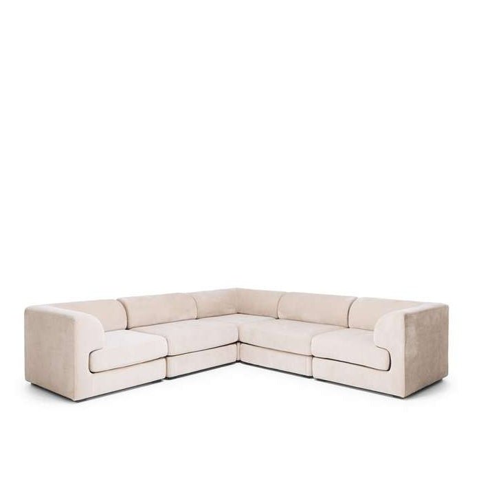 Harmony Modular 5 Seater Cnr Chaise - Sand - Paulas Home & Living
