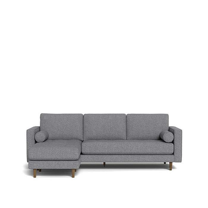 Harper 3 Seater Sofa with Reversible Chaise in Fabric - Paulas Home & Living