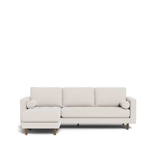 Harper 3 Seater Sofa with Reversible Chaise in Fabric - Paulas Home & Living