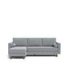 Harper 3 Seater Sofa with Reversible Chaise in Fabric - Paulas Home & Living