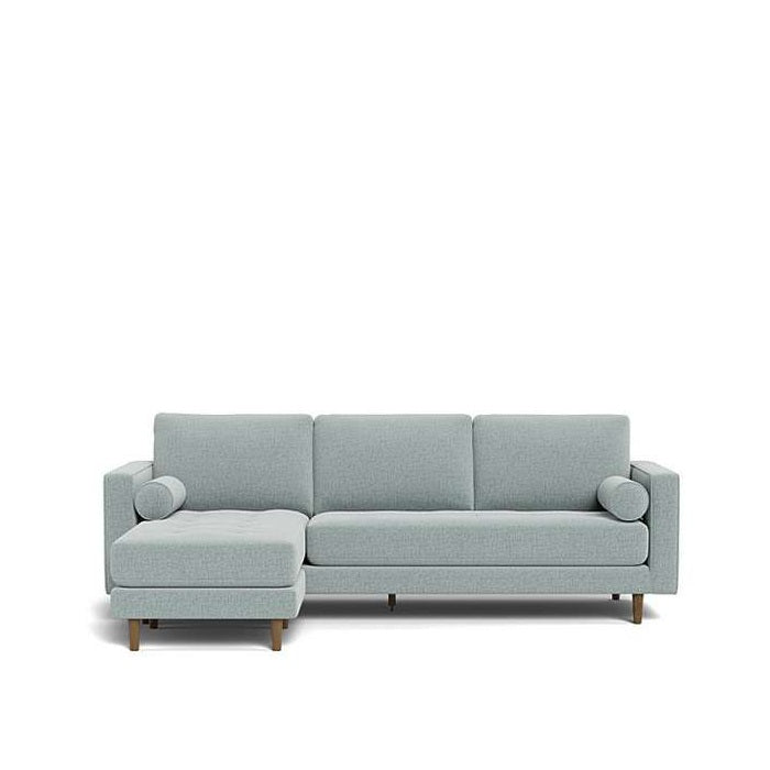 Harper 3 Seater Sofa with Reversible Chaise in Fabric - Paulas Home & Living