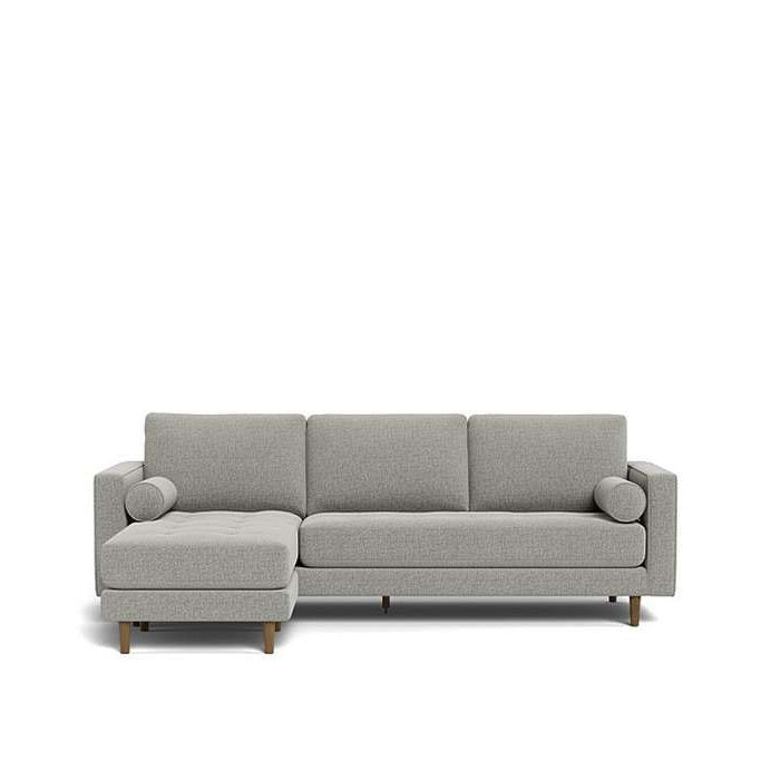 Harper 3 Seater Sofa with Reversible Chaise in Fabric - Paulas Home & Living