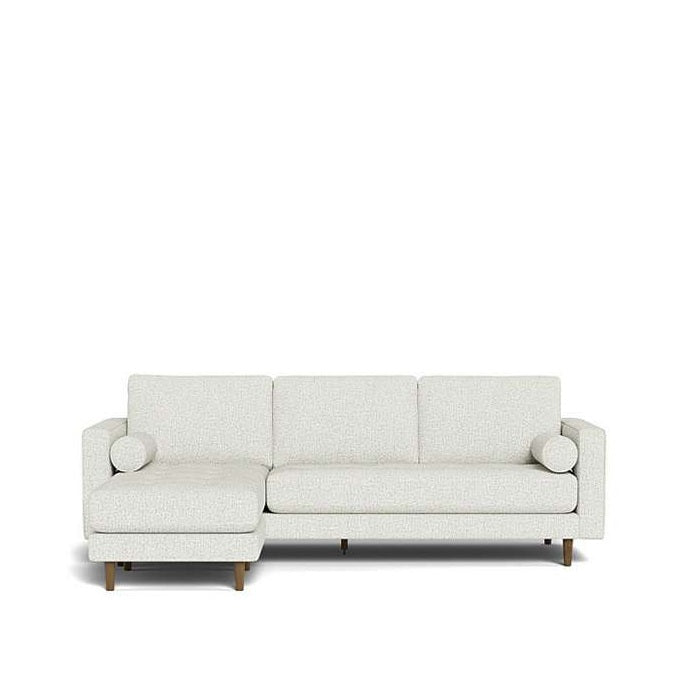 Harper 3 Seater Sofa with Reversible Chaise in Fabric - Paulas Home & Living