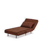 Haru 1 Seater Sofa Bed - Mohair Orange or Mustard - Paulas Home & Living