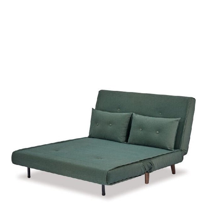 Haru 2 Seater Sofa Bed - Mohair Green - Paulas Home & Living