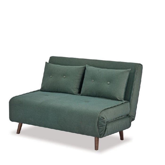 Haru 2 Seater Sofa Bed - Mohair Green - Paulas Home & Living