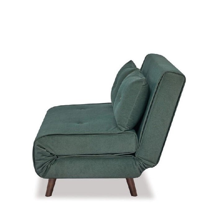 Haru 2 Seater Sofa Bed - Mohair Green - Paulas Home & Living