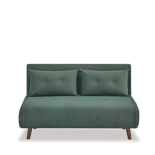 Haru 2 Seater Sofa Bed - Mohair Green - Paulas Home & Living