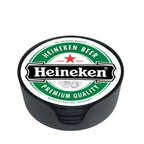 Heinekin Beer Coaster Set - Glass - Paulas Home & Living