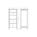 Hilton Lingerie Chest 5 Drawer - Paulas Home & Living
