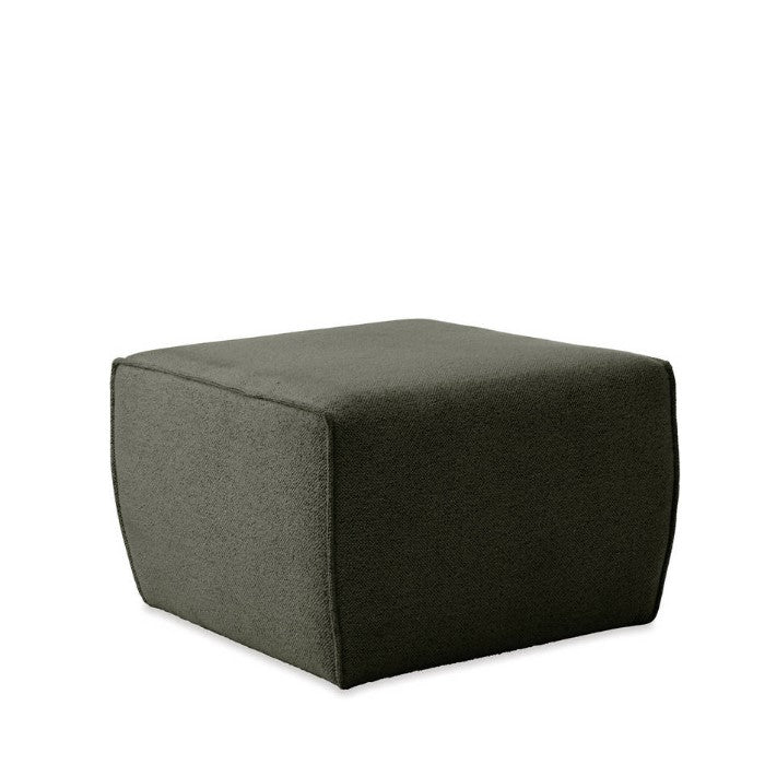 Hollis Ottoman - Forest Green Boucle - Paulas Home & Living
