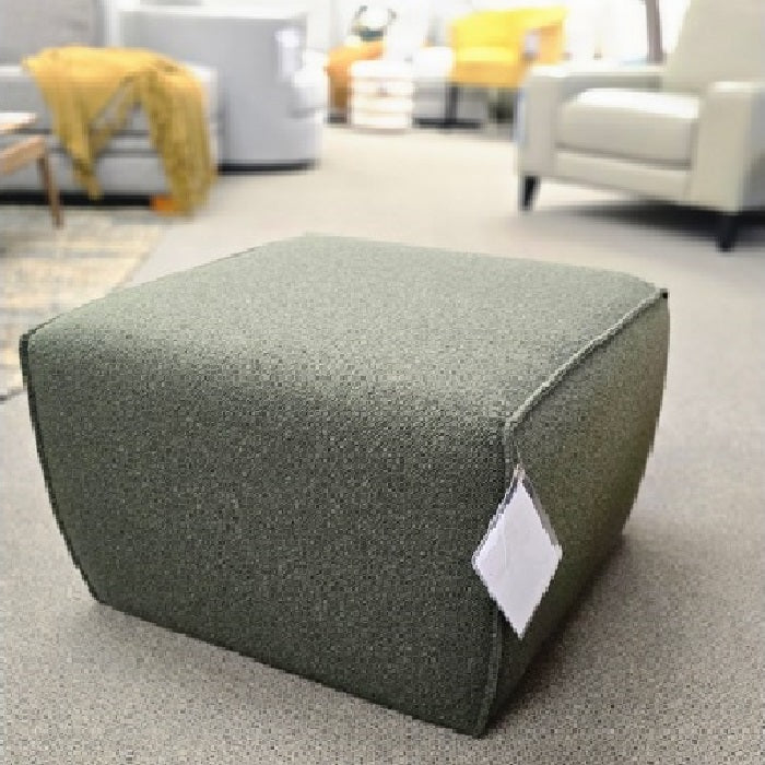 Hollis Ottoman - Forest Green Boucle - Paulas Home & Living