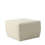 Hollis Ottoman - White Crush Boucle - Paulas Home & Living