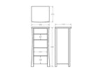 Hudson 5 Drawer Lingerie Chest - Paulas Home & Living