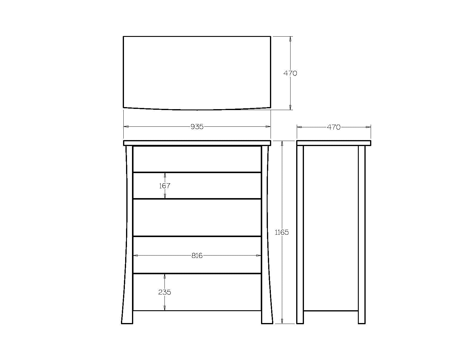 Hudson 5 Drawer Tallboy - Paulas Home & Living