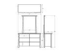 Hudson 6 Drawer Dresser and Mirror - Paulas Home & Living