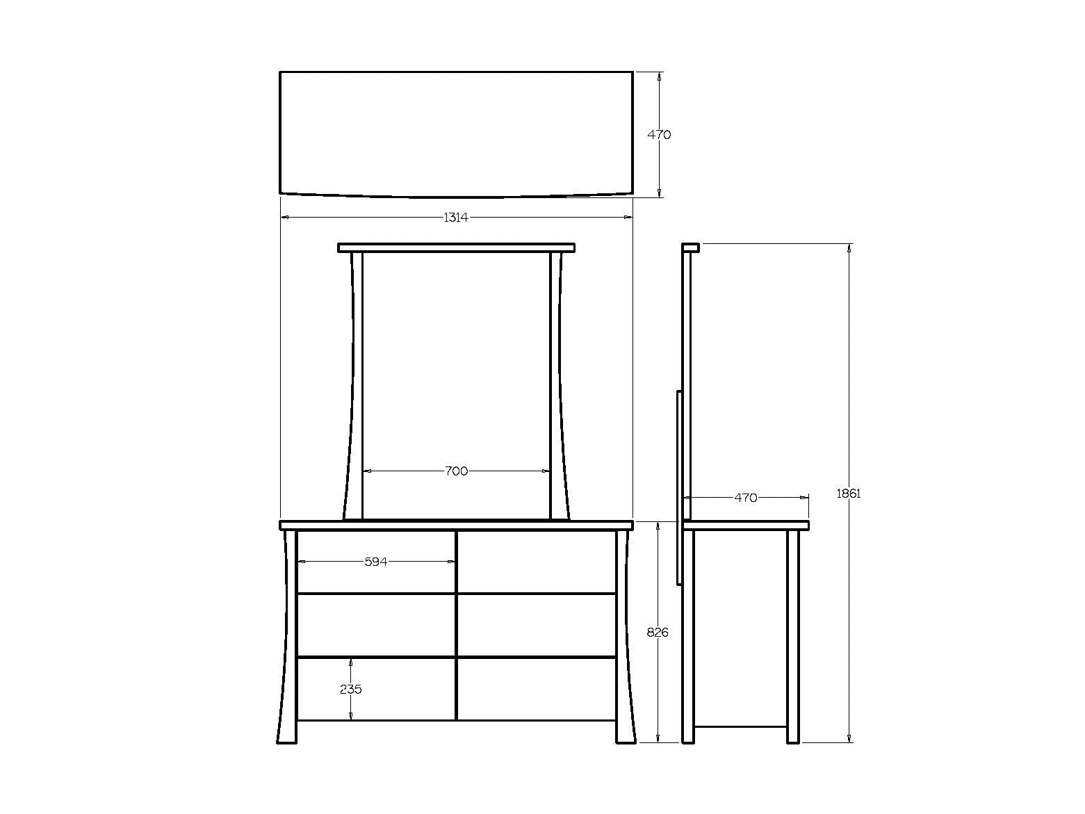 Hudson 6 Drawer Dresser and Mirror - Paulas Home & Living
