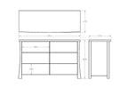 Hudson 6 Drawer Lowboy - Paulas Home & Living