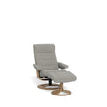 La-Z-Boy Tampa Oak Swivel Recliner + Footstool in Fabric - Paulas Home & Living