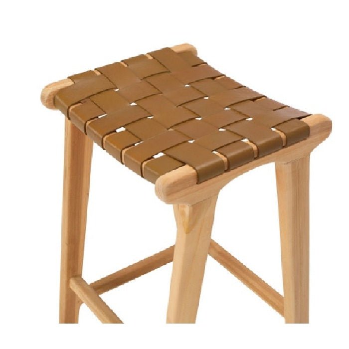 Indo Barstool 660SH - Woven leather - Paulas Home & Living