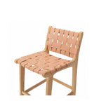 Indo Barstool High Back 650SH - Woven leather - Paulas Home & Living