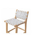 Indo Barstool High Back 650SH - Woven leather - Paulas Home & Living