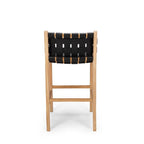 Indo Barstool High Back 650SH - Woven leather