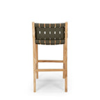 Indo Barstool High Back 650SH - Woven leather