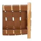 Indo Barstool High Back - Woven - Saddle - Paulas Home & Living