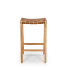 Indo Barstool - Woven - Saddle - Paulas Home & Living