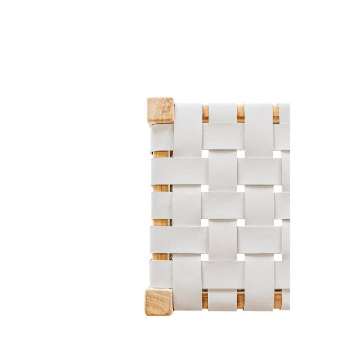 Indo Bench Seat 1500w - Woven leather