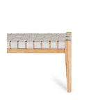 Indo Bench Seat 1500w - Woven leather