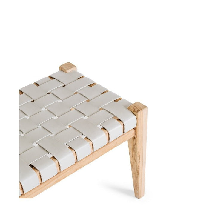 Indo Bench Seat 1500w - Woven leather