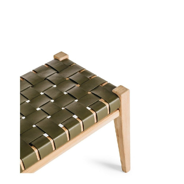 Indo Bench Seat 1500w - Woven leather