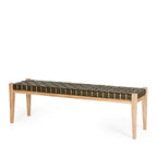 Indo Bench Seat 1500w - Woven leather