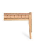 Indo Bench Seat 1500w - Woven leather