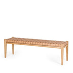 Indo Bench Seat 1500w - Woven leather